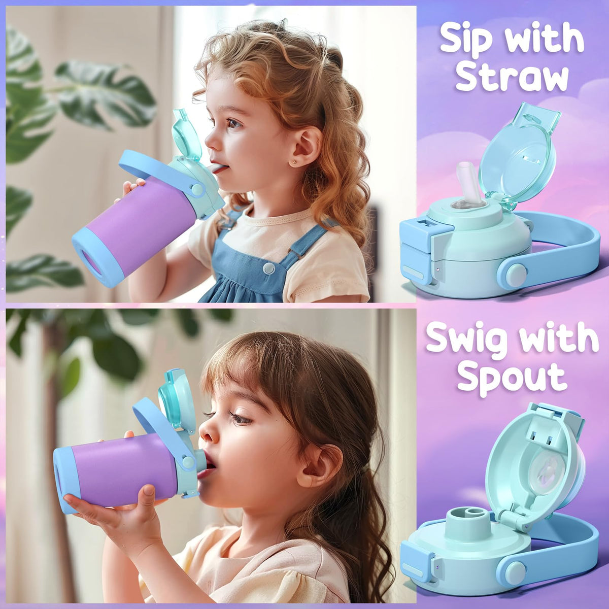 Fimibuke wide-mouth opening facilitates easy filling and thorough cleaning.