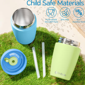 Fimibuke dishwasher-safe lids and straws simplify cleaning