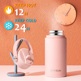 Fimibuke wide-mouth opening for easy refills and ice cubes
