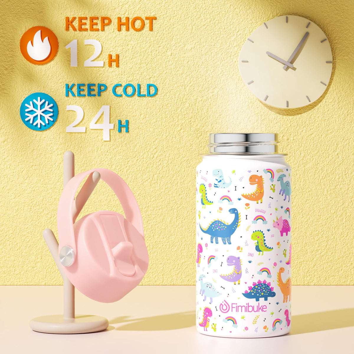 Fimibuke stainless steel body highlighting durable, rust-resistant construction for daily use.