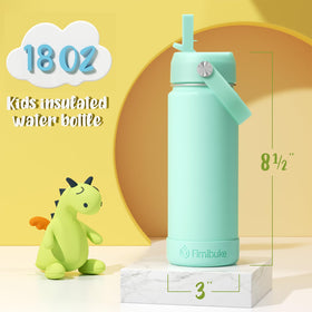 Fimibuke leak-proof straw lid bottle with ocean life pattern for secure transport.