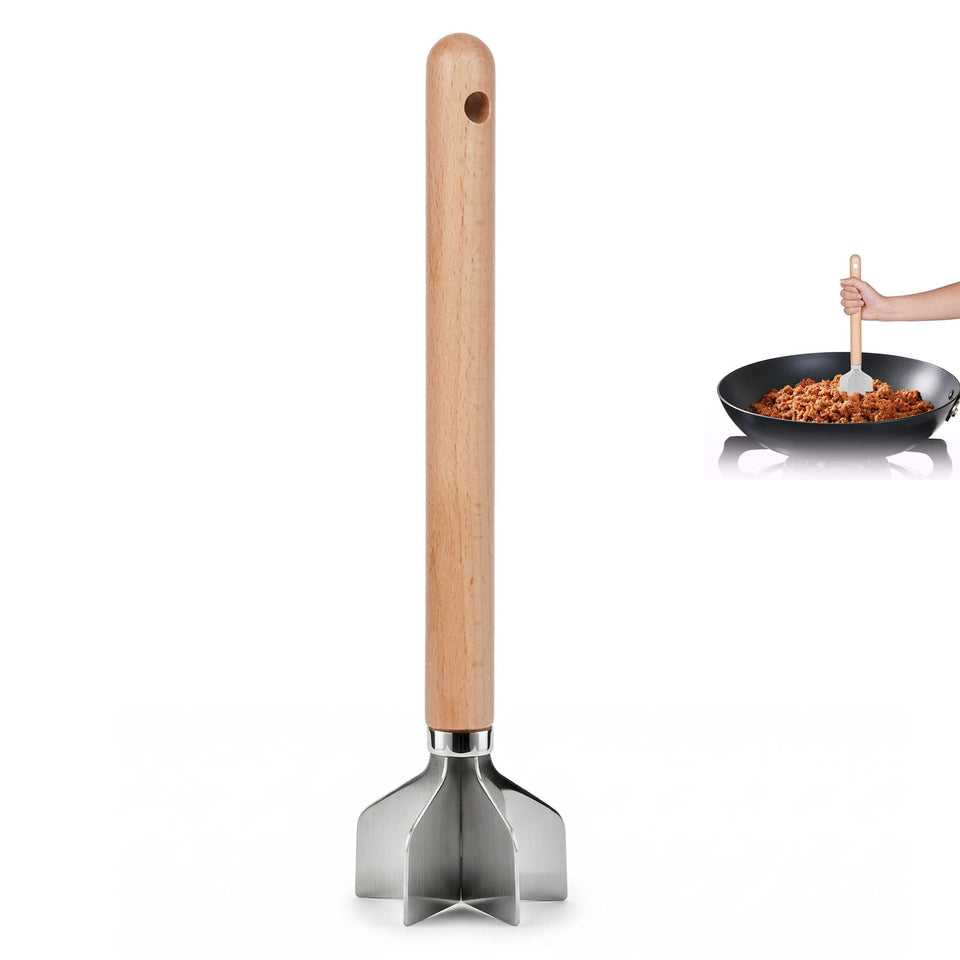 FIMXSD meat masher with 6-blade hammer head for quick, consistent mincing