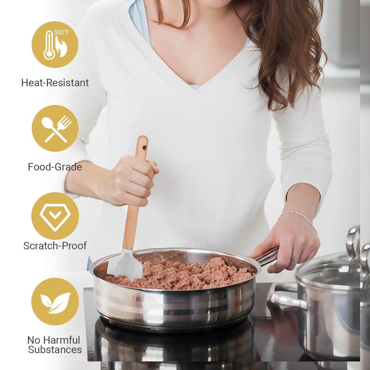 FIMXSD seamless design minimizes residue for easy cleaning after use