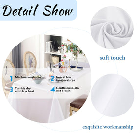FindYou 6 ft banquet tablecloth suitable for weddings and events.