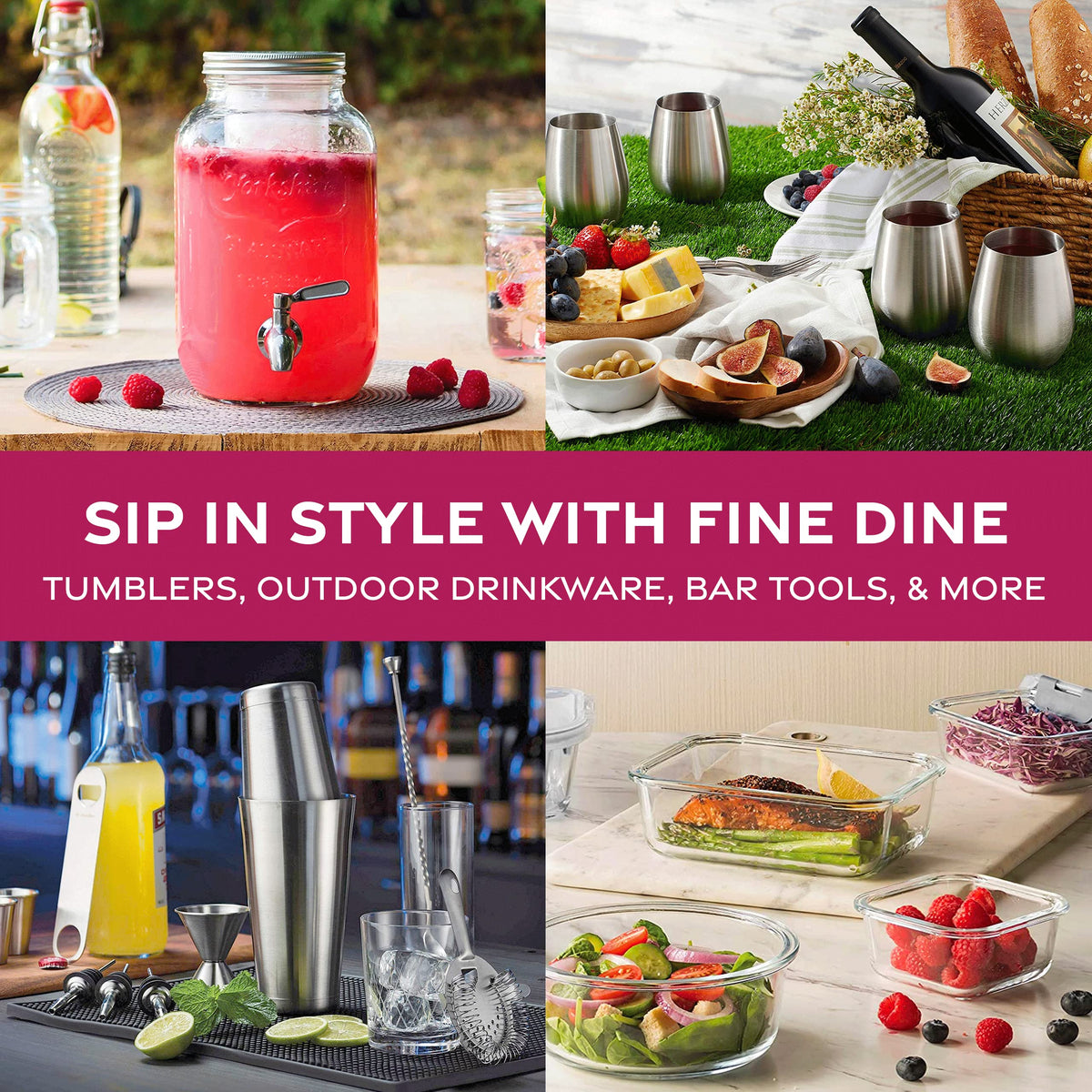 FineDine eco-friendly 18/8 stainless steel protects health and environment.