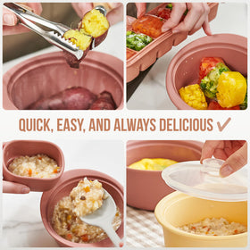 Firgi easy-clean dishwasher-safe silicone steamer design
