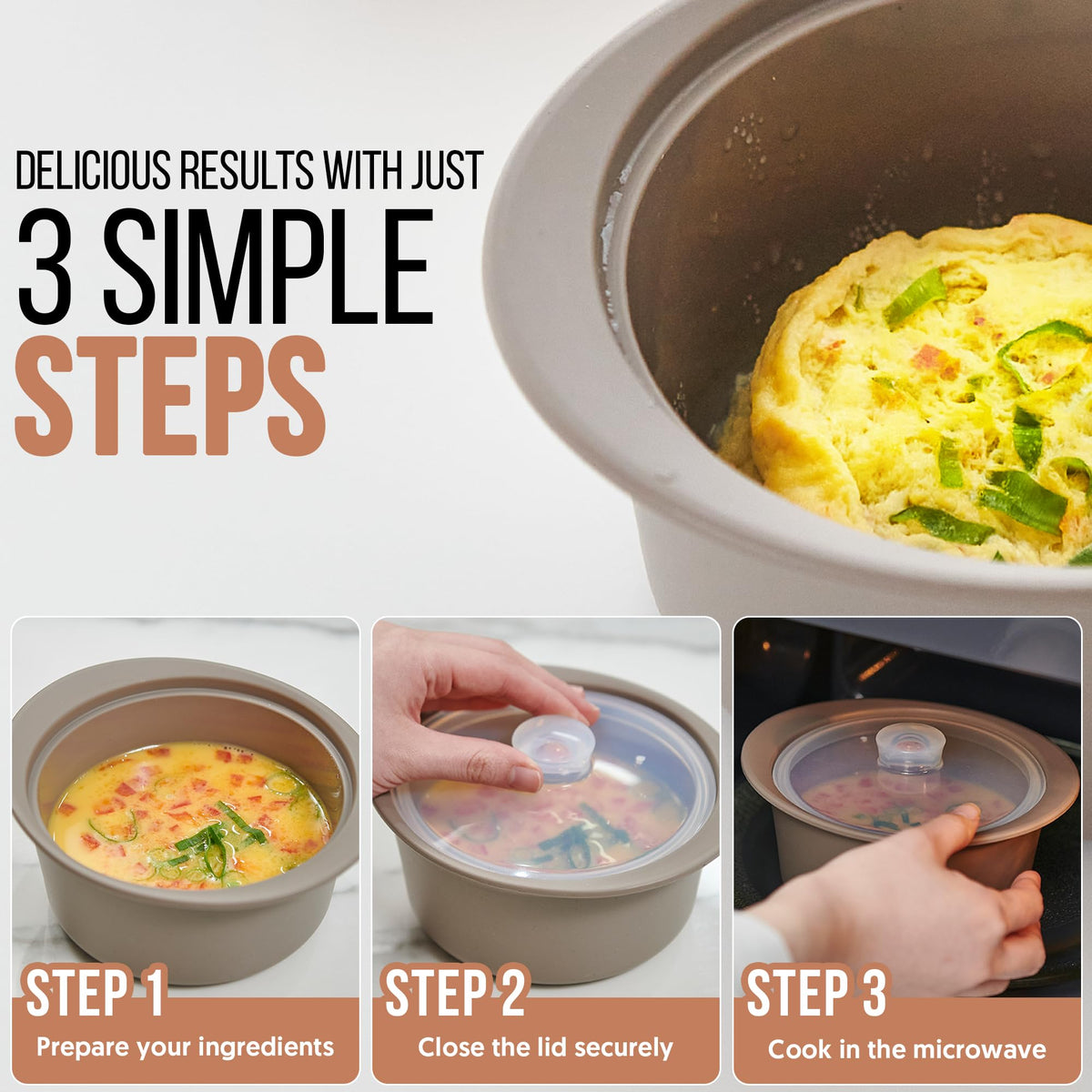 Firgi microwave cooker ready in minutes for vegetables or proteins
