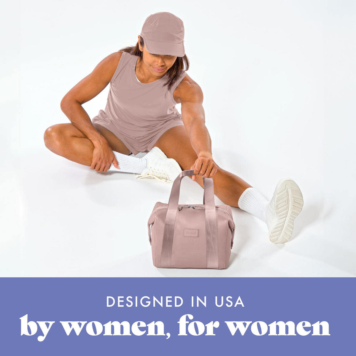 Remi lunch bag mauve color ideal for daily use