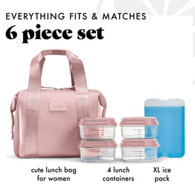 Remi lunch bag with wide top opening for easy packing