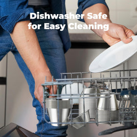 Fit Meal Prep dishwasher-safe condiment containers simplify cleanup after service.