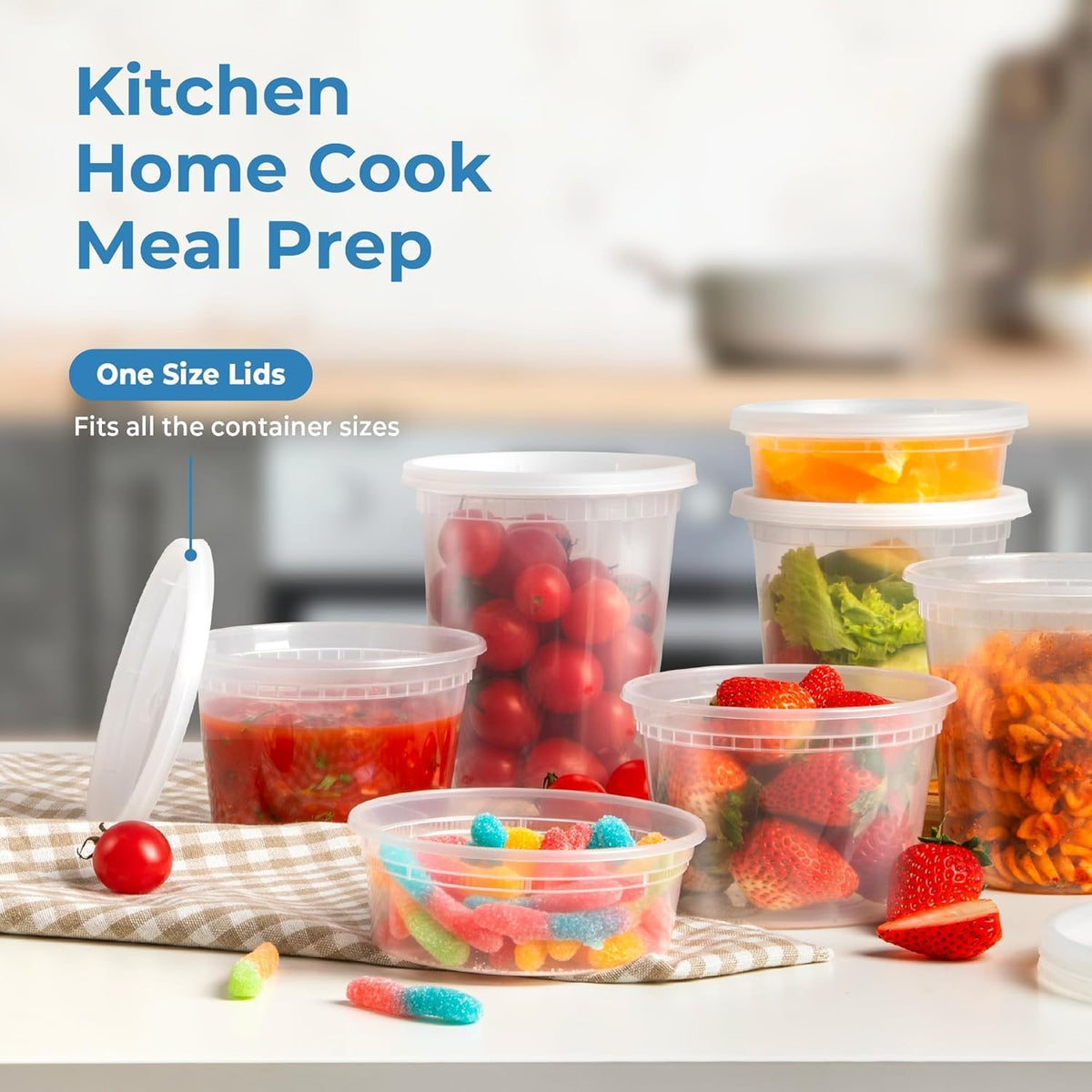 Fit Meal Prep microwave-safe container ready for reheating meals