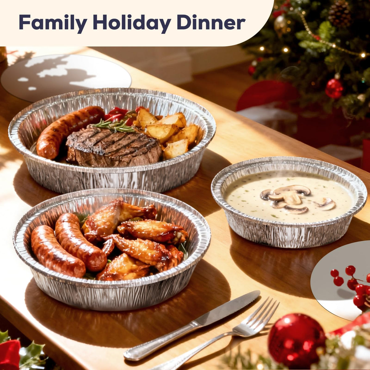 Fit Meal Prep stackable aluminum trays save space in busy kitchens.