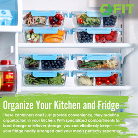 Fit Strong and Healthy airtight leak-proof lids seal freshness for on-the-go meals.