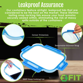 Fit Strong and Healthy oven-safe glass container up to 450°F for reheating.