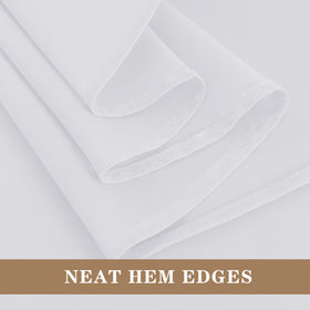 Fitable tablecloth promotes a polished look for formal settings