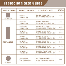 Fitable Nature wrinkle-resistant tablecloth for easy care and lasting crispness