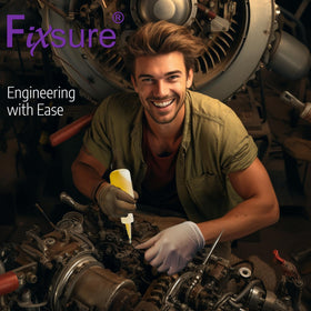 FIXSURE vibrant red tip cap for quick identification and easy use.