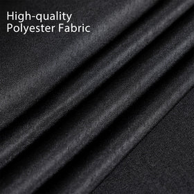 Fixwal close-up stitching shows durable edge on black cloth