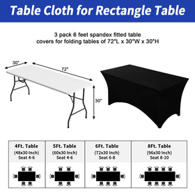 Fixwal fitted tablecloth with leg pockets protects table legs.