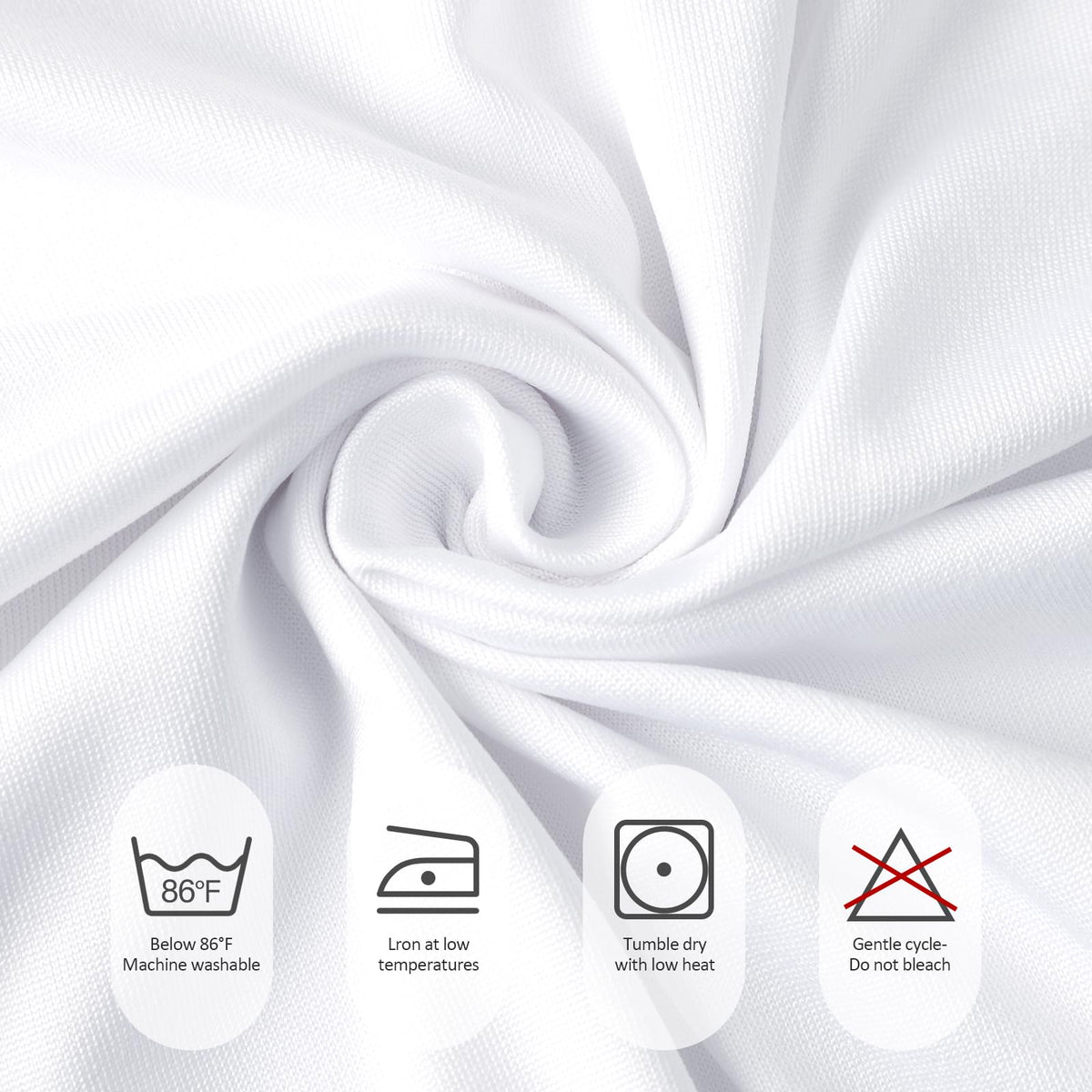 Fixwal white tablecloth creates wedding and party elegance with versatile table decor.