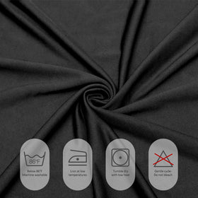 Fixwal wedding and party table setup with neat black skirt