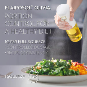 FLAIROSOL Olivia Signature ergonomic handle enables easy spraying.