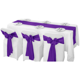 flohar blush satin table runner adds warm, inviting mood to celebrations.