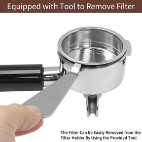Fogkay ergonomic portafilter handle for a comfortable grip
