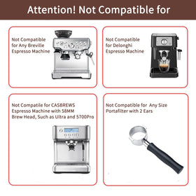 Fogkay portafilter three-ears design for secure machine fit
