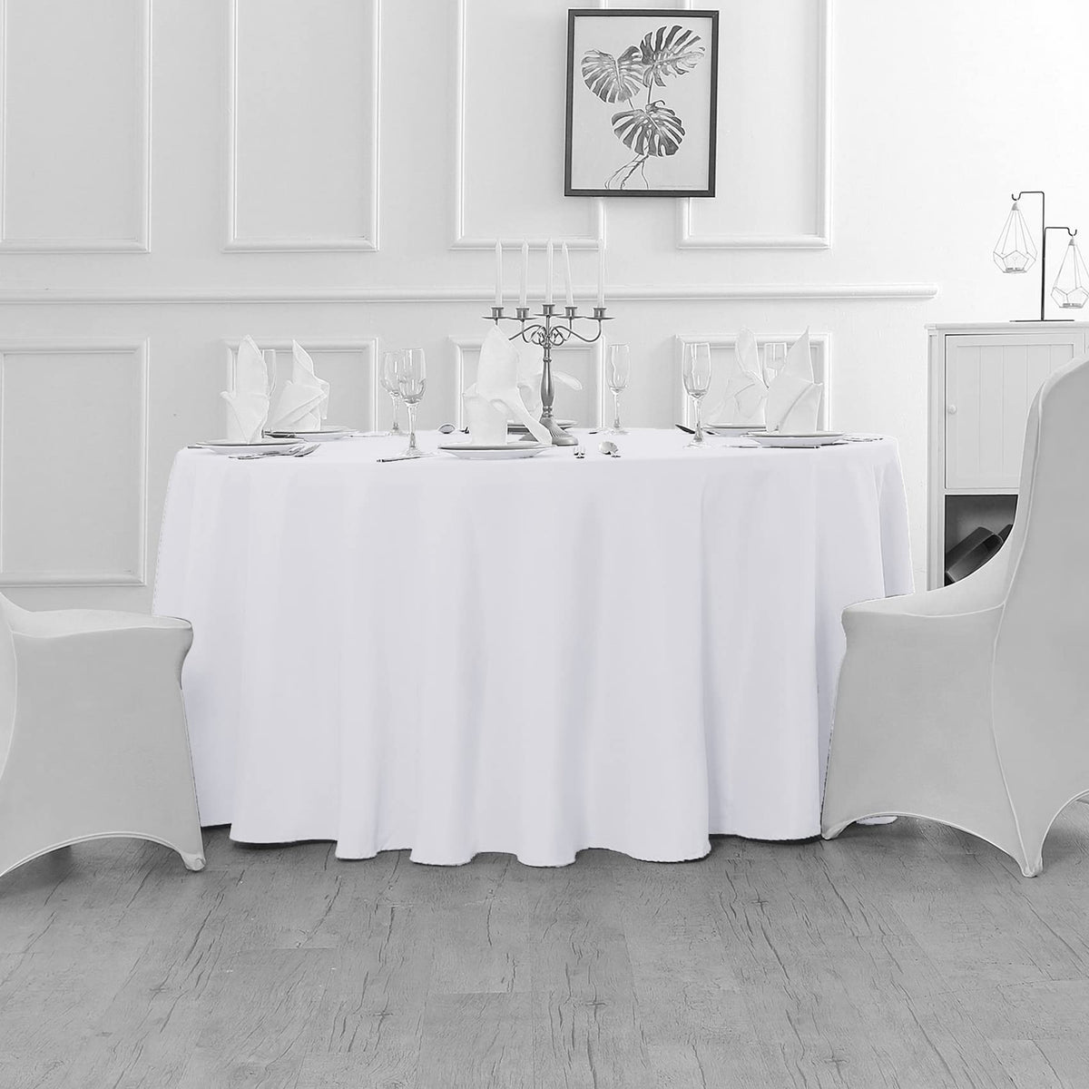 Fokitut dining tablecape for wedding or party ambiance