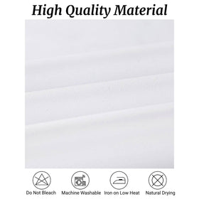 Fokitut rectangle tablecloth wrinkle-free keeps your setup neat for any occasion.