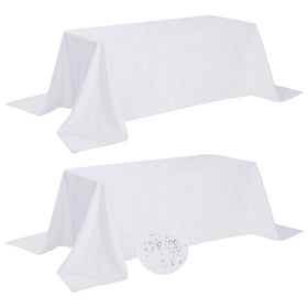 Fokitut waterproof tablecloth close-up showing durable polyester fabric for everyday protection.