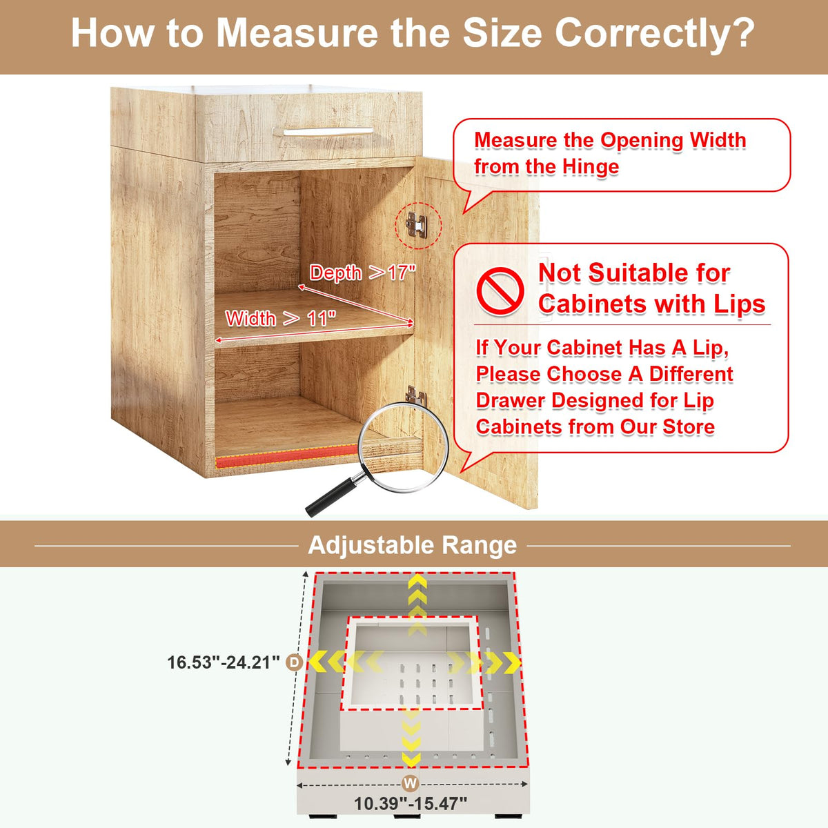 Fokyfok three-rail pull-out drawer system delivers smooth, stable slides for heavy items.