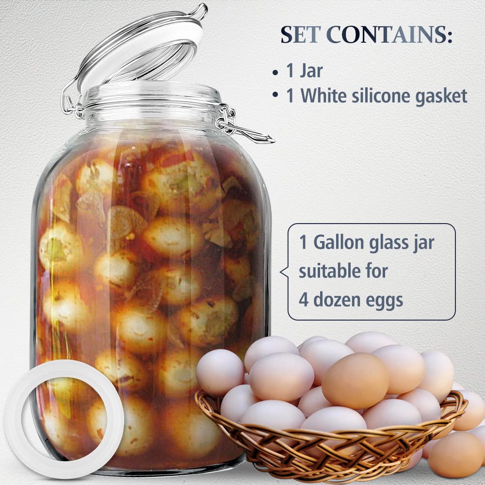Folinstall kombucha storage jar with clear glass for visible fermentation progress.