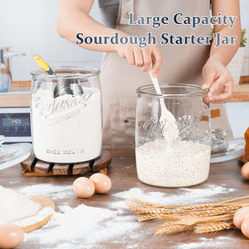 Folinstall multipurpose storage jar suits cookies, flour, or treats.