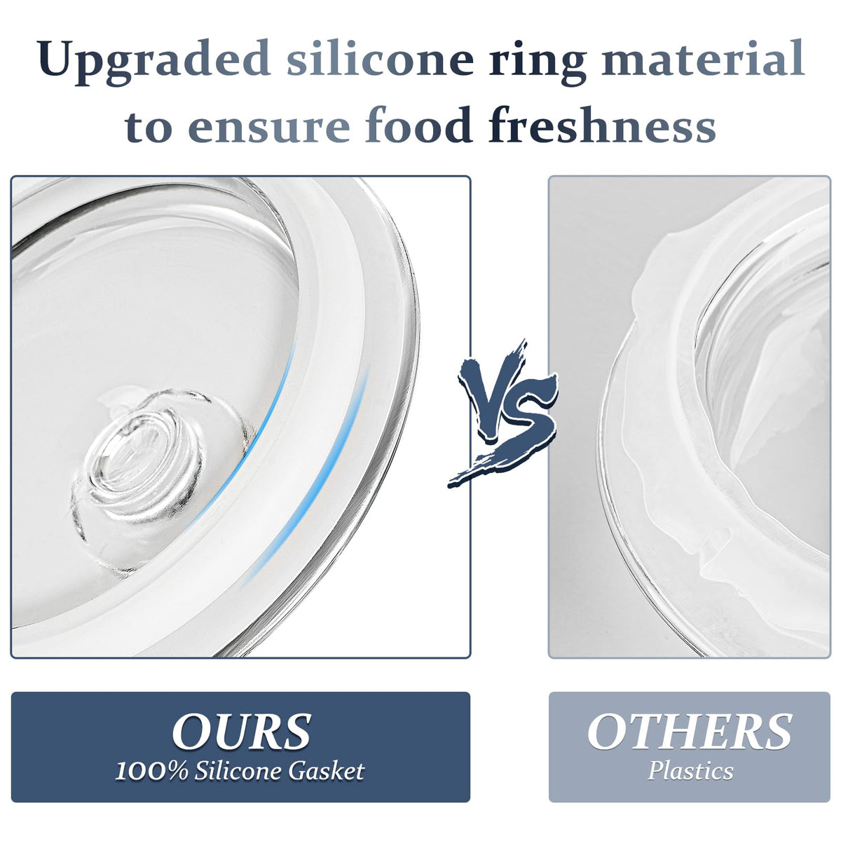 Folinstall sturdy glass construction supports large pantry storage.