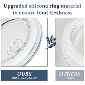 Folinstall sturdy glass construction supports large pantry storage.