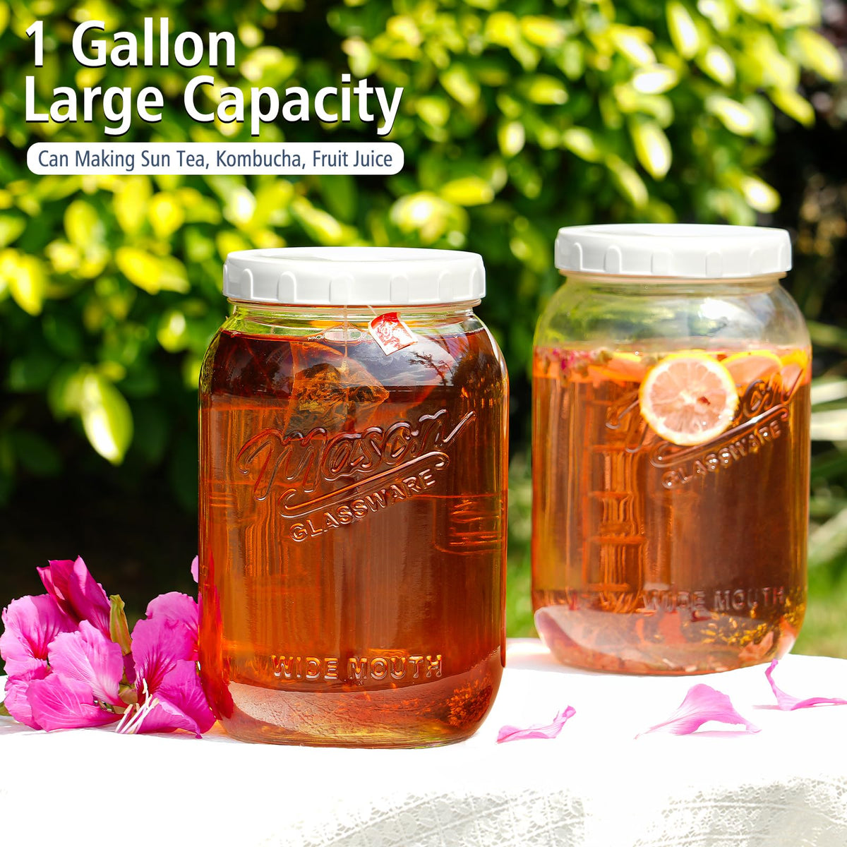 Folinstall two-pack jars for organized kitchen storage
