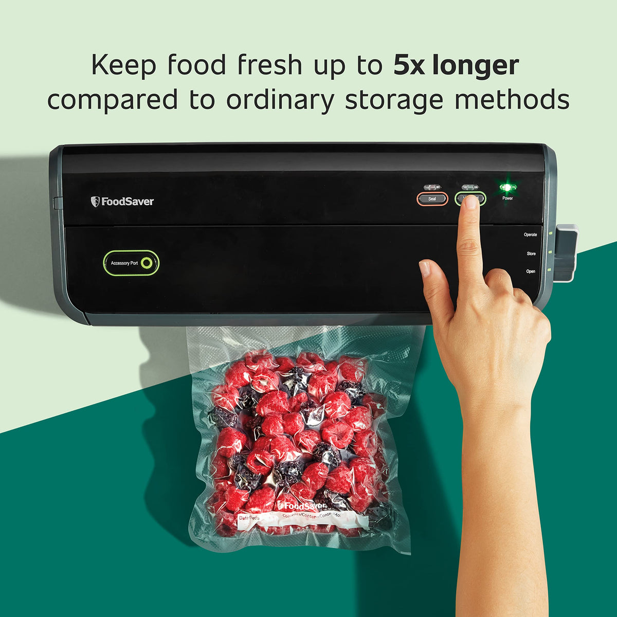 BPA free FoodSaver vacuum bags safe for freezer fridge and microwave use