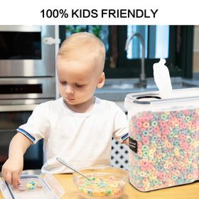 FOOYOO pantry organization aids space-saving storage in refrigerators or cupboards.