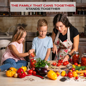 FORJARS canning-supplies-wide-mouth lids simplify jar reuse for meal prep.