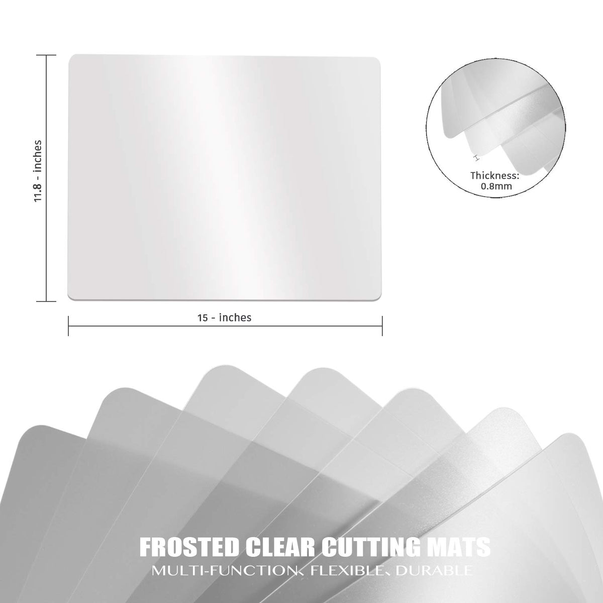 Fotouzy cutting mat knife-friendly surface protects countertops during chopping