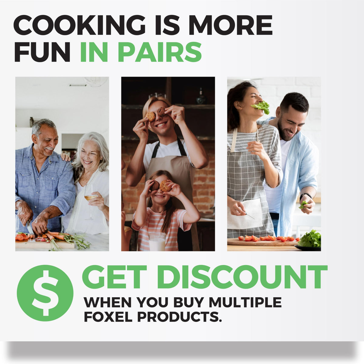 FOXEL compatible with cast iron skillets for safer frying