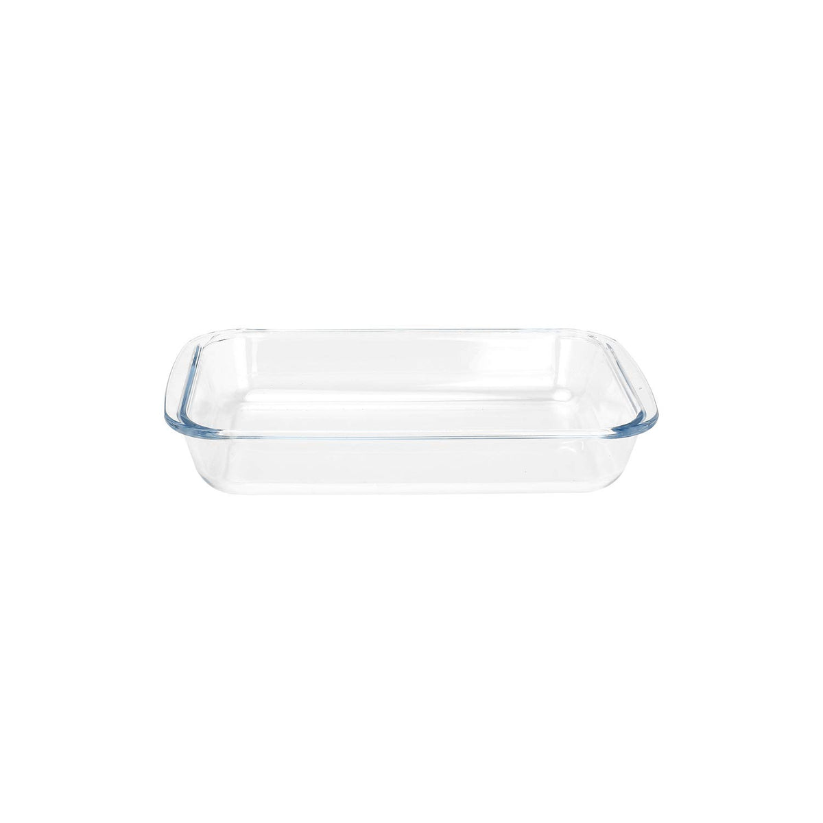 FOYO Basics tempered glass baking dish offers reliable 1.6-quart capacity for casseroles.