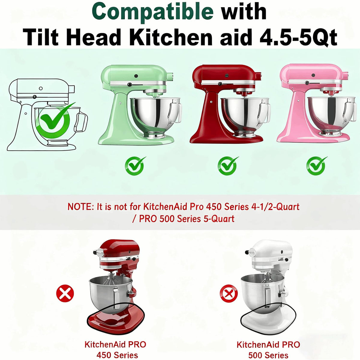 Fracijuy mixer slider mat protects your KitchenAid from scratches on the countertop.