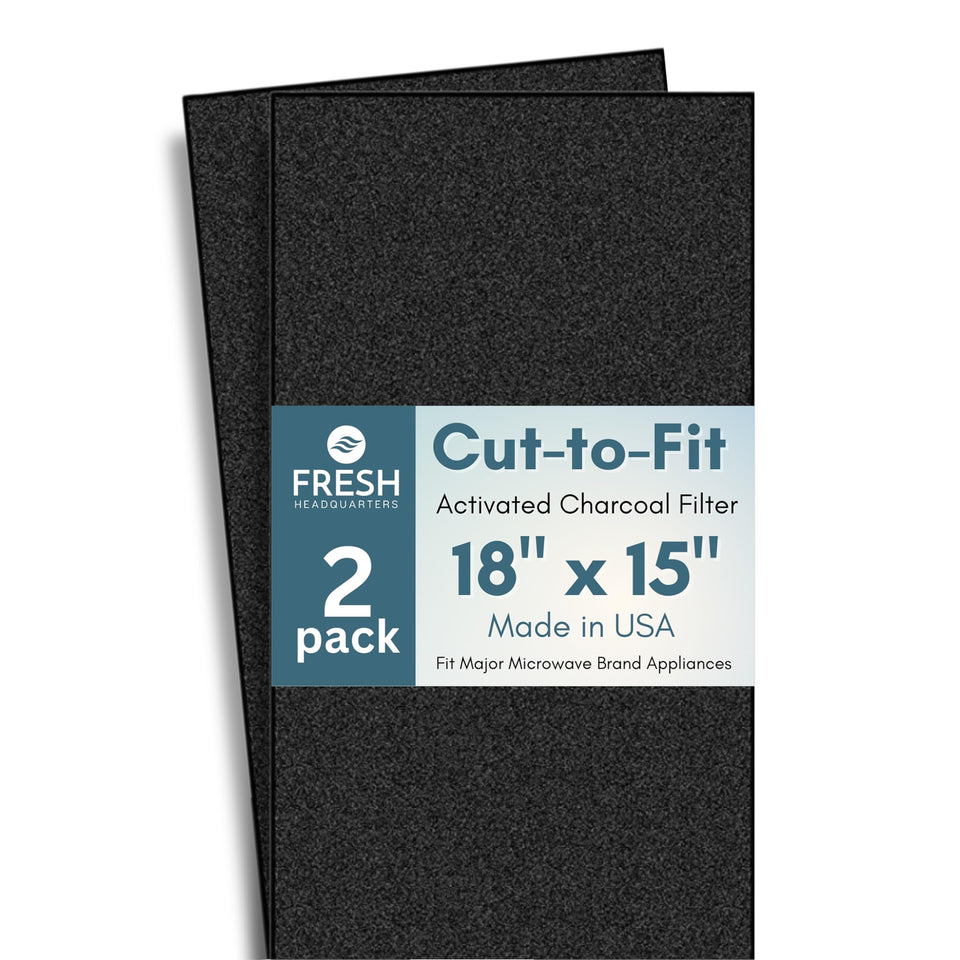 Fresh Headquarters activated-carbon microwave filter cut-to-fit for odor control