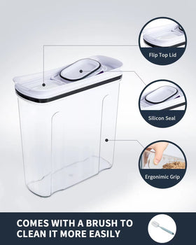 FreshKeeper cleaning brush included simplifies post-use cleaning.