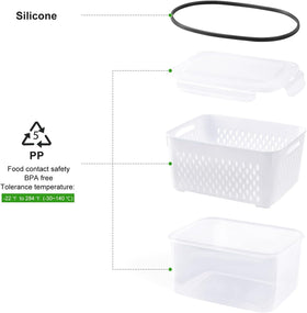 Freshmage clear fridge bin enables quick visibility of contents.