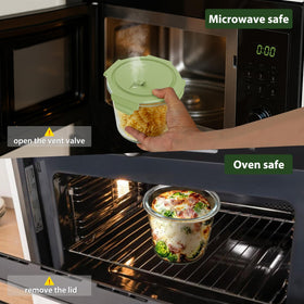 Freshmage containers store leftovers in the fridge with clear weekly visibility.