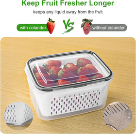 Freshmage fridge organization set in a large size showing ample storage capacity.